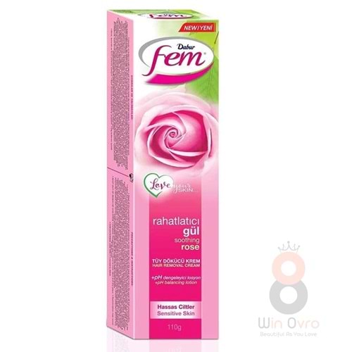 Fem Tüy Dökücü Krem Hassas Ciltler Gül 120ml