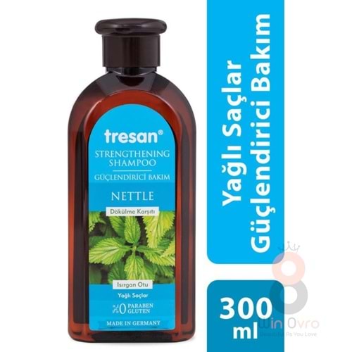 Tresan Isırgan Otu Dökülme Karşıtı ve Güçlendirici Bakım Şampuanı Yağlı Saçlar İçin 300 ml