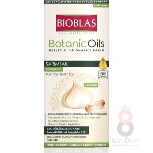 Bioblas Botanicoils Besleyici ve Onarıcı Sarımsak Şampuan 360 ml