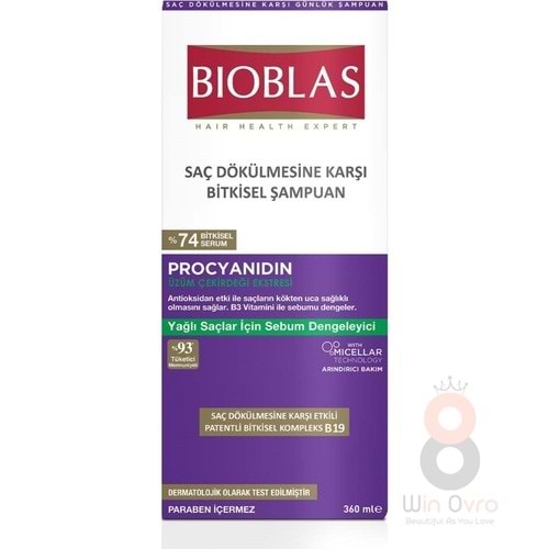 Bioblas Şampuan Yağlı Şaçlar İçin 400 Ml