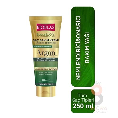 Bioblas Botanics Oil Argan Yağlı Saç Bakım Kremi 250ml