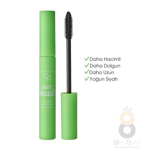 Golden Rose Miss Beauty Volume Booster Mascara-Black-Hacim Veren Maskara