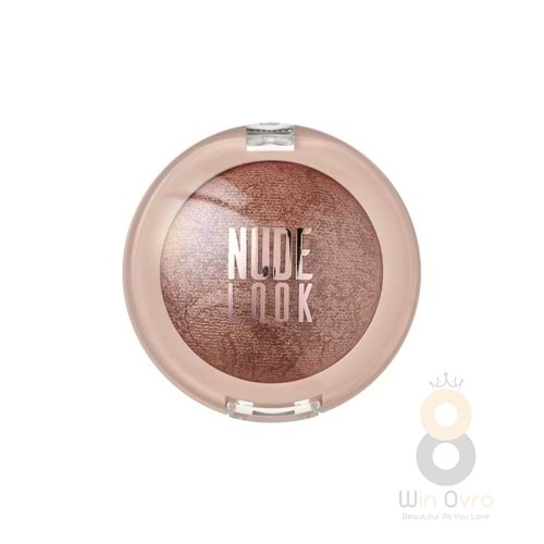 Golden Rose Nude Look Pearl Baked Eyeshadow-02 Rosy Bronze-Tekli Sedefli Far