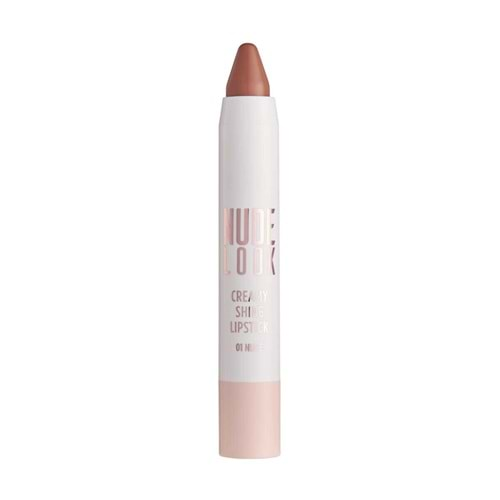 Golden Rose Nude Look Creamy Shine Lipstick-01 Nude-Kalem Ruj