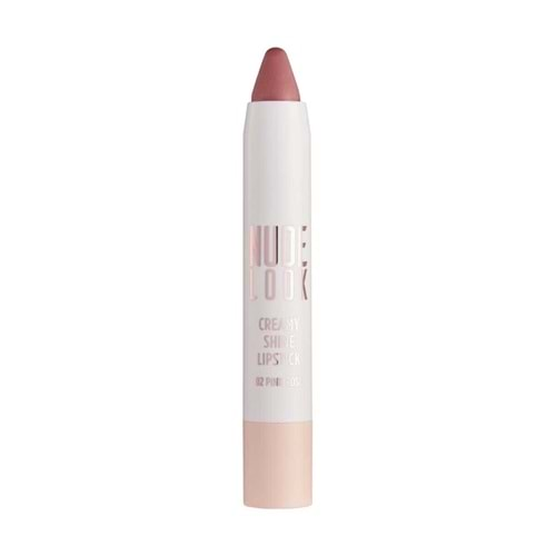 Golden Rose Nude Look Creamy Shine Lipstick-02 Pink Rose-Kalem Ruj