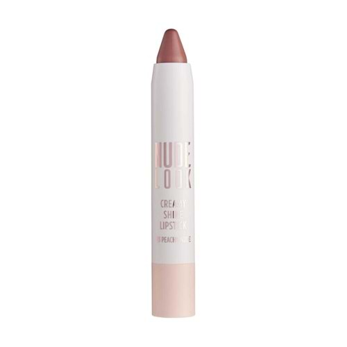 Golden Rose Nude Look Creamy Shine Lipstick-03 Peachy Nude-Kalem Ruj