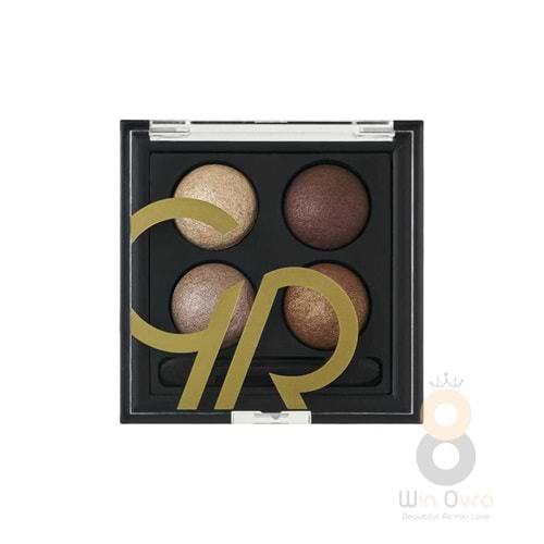 Golden Rose Wet & Dry Eyeshadow-03 Brown Line-Islak Kuru Far Paleti