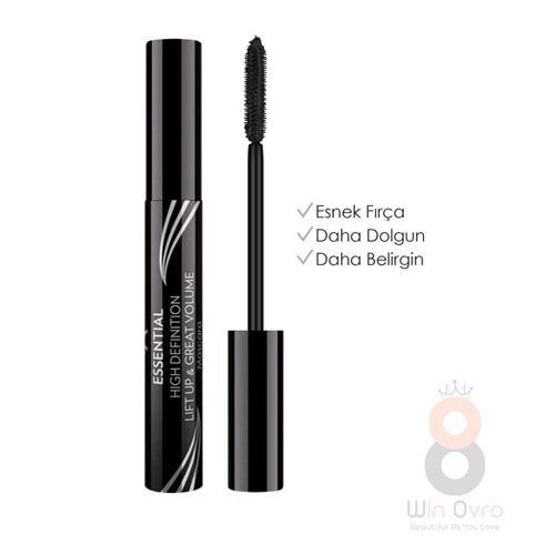 Golden Rose Essential High Definition&Liftup&Great Volume Mascara-Black-Hacim Veren Maskara