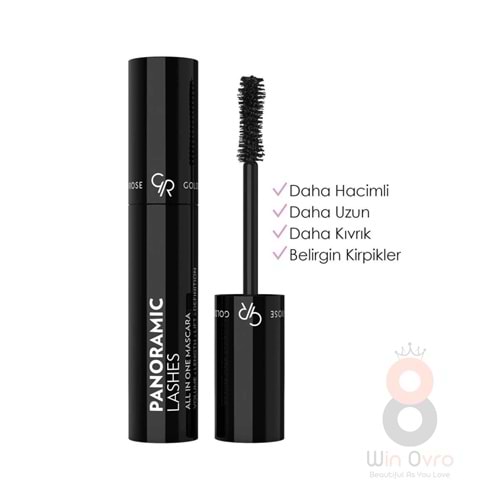 Golden Rose Panoramic Lashes All in One Mascara-Black-Uzunluk Veren Maskara