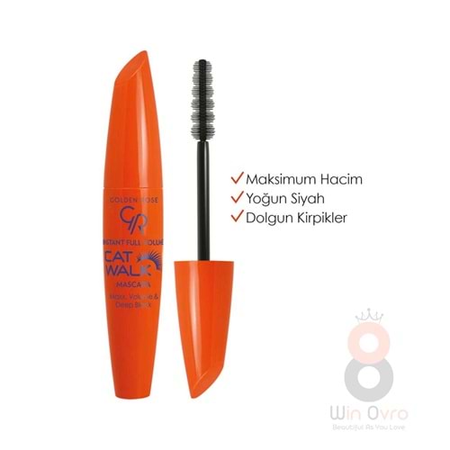 Golden Rose Cat Walk Mascara-Black-Hacim Veren Maskara