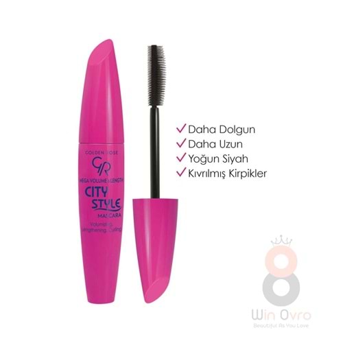 Golden Rose City Style Mascara-Black-Hacim Veren Maskara