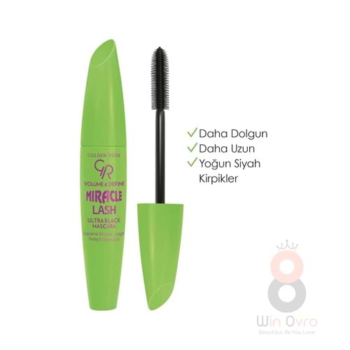 Golden Rose Volume&Define Miracle Lash Ultra Black Mascara-Black-Hacim Veren Maskara