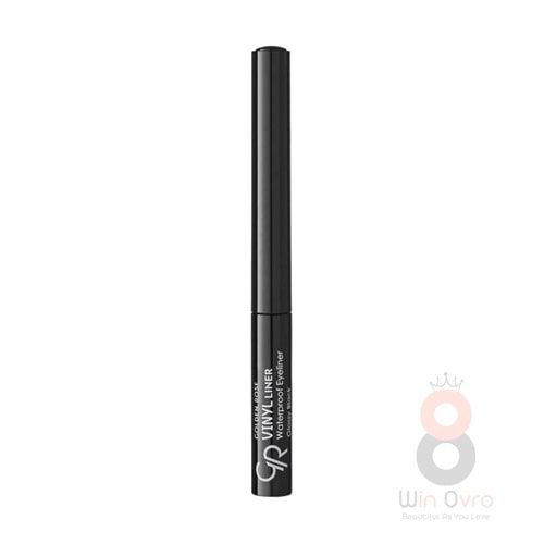 Golden Rose Vinyl Liner Waterproof Eyeliner-Black-Suya Dayanıklı Eyelıner