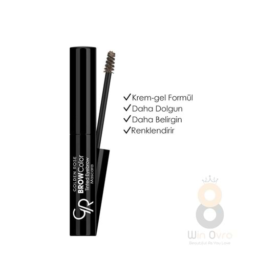 Golden Rose Brow Color Tinted Eyebrow Mascara-03 Ash-Kaş Maskarası