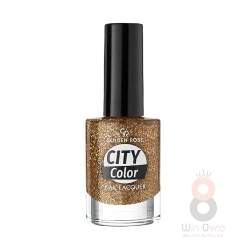 Golden Rose City Color Nail Lacquer Glittering Shades Oje 107