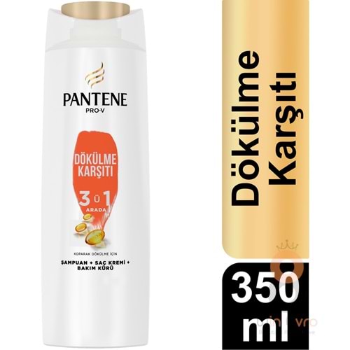 Pantene Dökülme Karşıtı 3'Ü 1 Arada Şampuan 350 Ml