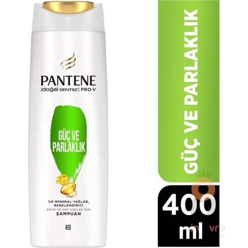 Pantene Pantene Pro-V Güç Ve Parlaklık Şampuanı, Cansız Saçlar Için