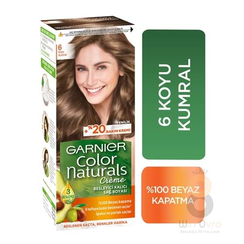 Garnier Color Naturals Saç Boyası 6 Koyu Kumral