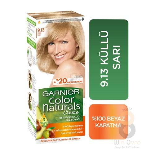 Garnier Color Naturals Saç Boyası 9.13 Açık Küllü Sarı