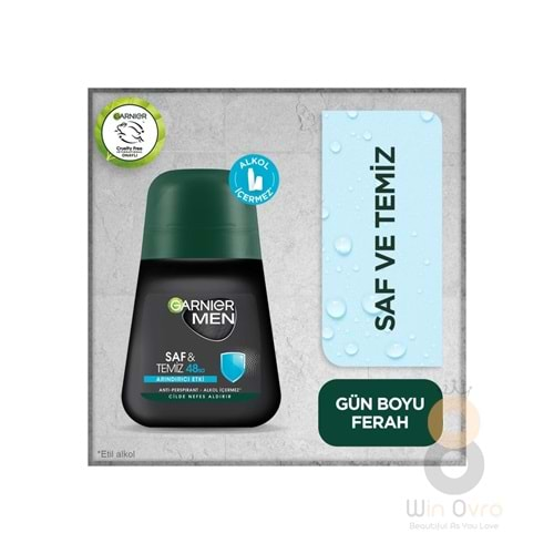 Garnier Men Saf ve Temiz Roll-On 50 ml