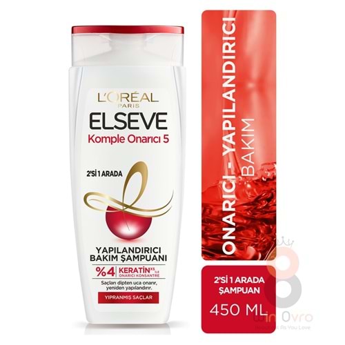 Loreal Paris Elseve Komple Onarıcı 5 Yapılandırıcı Bakım Şampuanı 2'si 1 Arada 450 ml