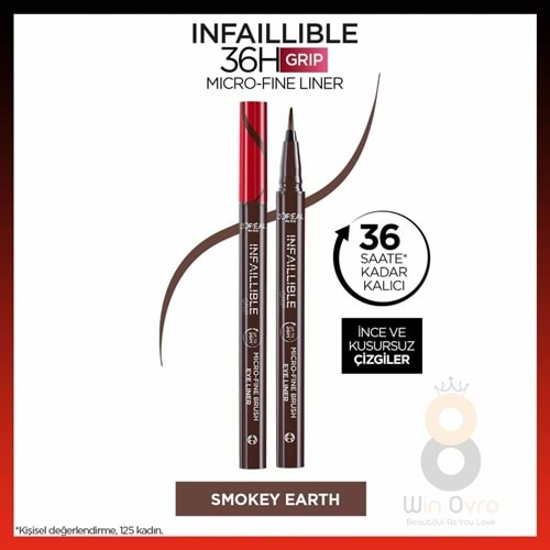 Loreal Paris Infaillible 36H Grip Micro Fine Eyeliner 02 Smokey Earth