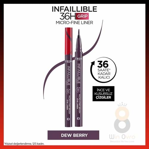 Loreal Paris Infaillible 36H Grip Micro Fine Eyeliner 04 Dew Berry