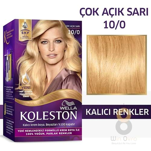 Koleston Kit Saç Boyası 10/0 Çok Açık Sarı