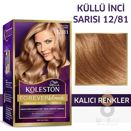 Koleston Kit Saç Boyası 12/81 Küllü İnci Sarısı