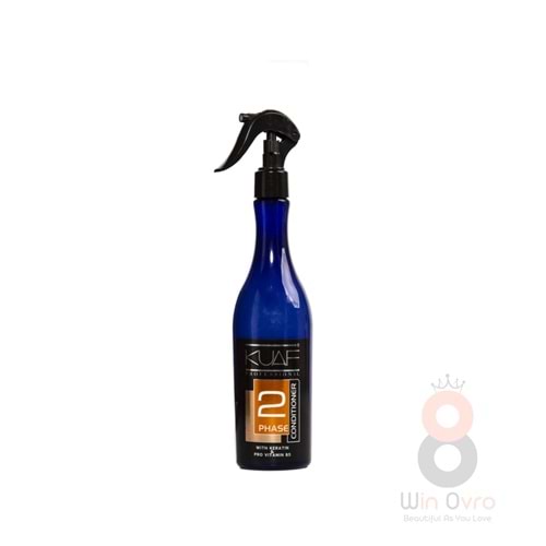 Kuaf Conditioner Çift Fazlı Fön Suyu 400 ml.-keratin Ve Pro Vitamin B5 Turuncu