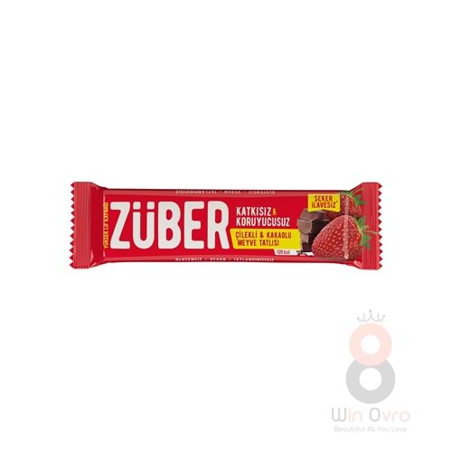 Züber Çilekli Ve Kakaolu Doğal Meyve Tatlısı 40 gr