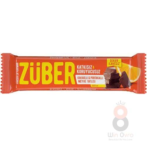 Züber Kakaolu Portakallı Meyve Bar 40 Gr