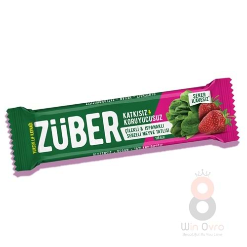 Züber Ispanaklı ve Çilekli Sebzeli Meyve Tatlısı (35 gr)
