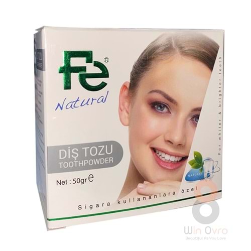 Fe Beyazlatıcı Diş Tozu Natural / Herbal