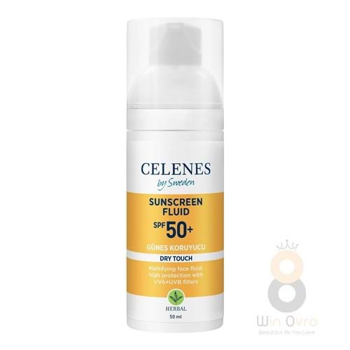 Celenes Dry Touch Yüksek Korumalı Fluid 50 Spf Güneş Koruyucu Yüz ve Dekolte Bölgesi