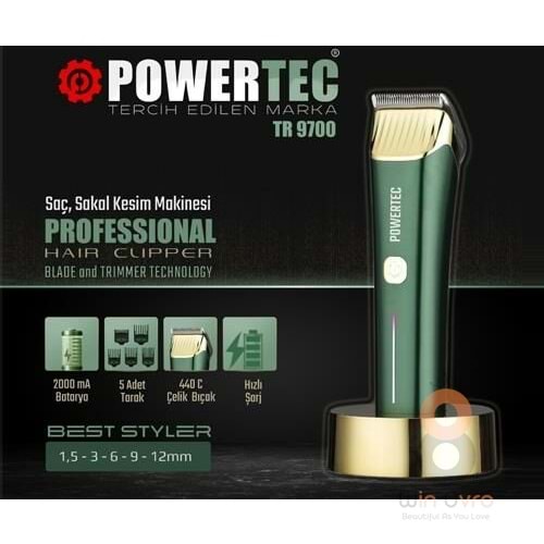 Powertec Tr 9700 Saç ve Sakal Tıraş Makinesi