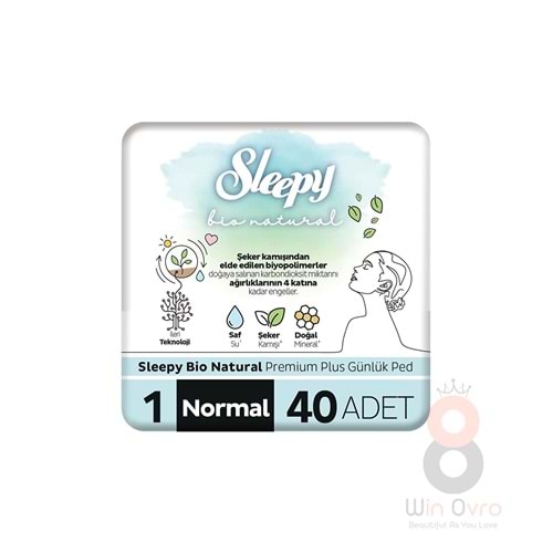 Sleepy Bio Natural Premium Plus Günlük Ped Normal 40 Adet
