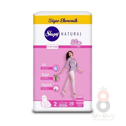 Sleepy Natural Slim Ekstra Ince Uzun 20 Ped