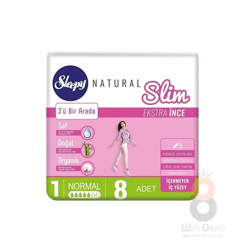 Sleepy Natural Slim Ekstra İnce Normal 8 Ped