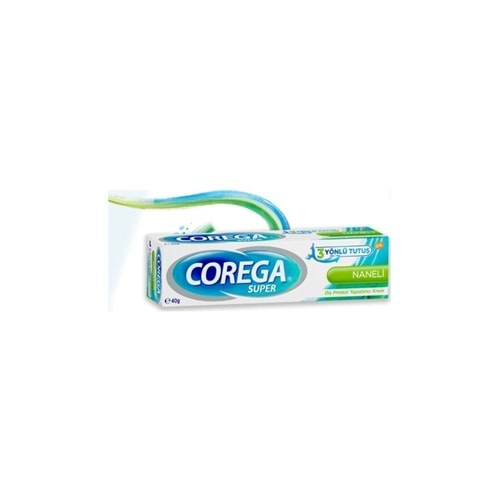 Corega Süper Protez Yapıştırıcı Krem Naneli 40gr