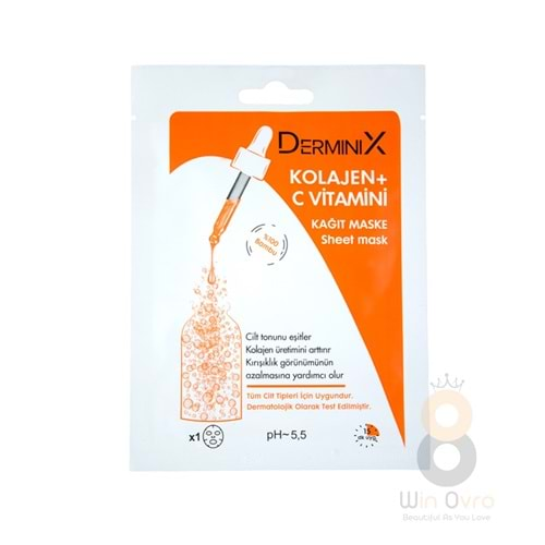 Derminix Kolajen + C Vitamini Kağıt Maske