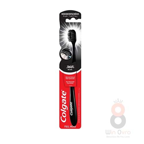 Colgate Diş Fırçası 360 Charcoal Siyah Orta