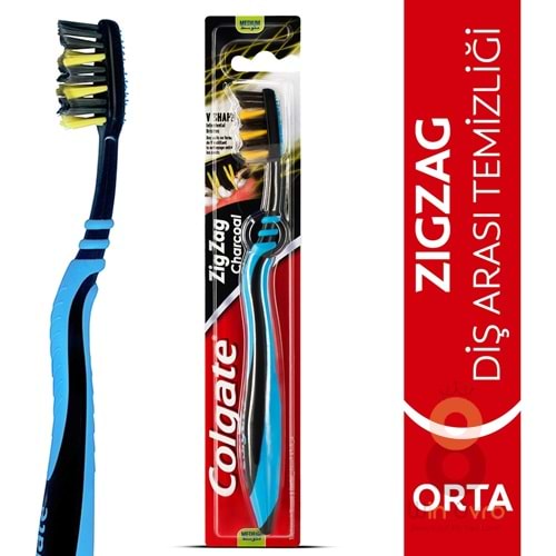 Colgate ZigZag Charcoal Diş Arası Temizliği Orta Diş Fırçası