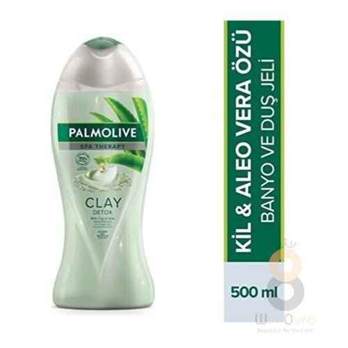 Palmolive Spa Therapy Clay Detox Kil ve Aloe Vera Özü Banyo ve Duş Jeli 500 ml