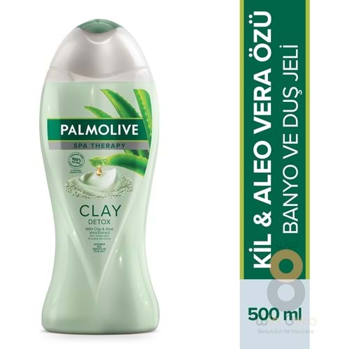 Palmolive Spa Therapy Clay Detox Kil ve Aloe Vera Özü Banyo ve Duş Jeli 500 ml