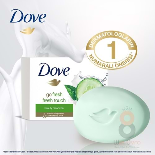 Dove Beauty Cream Bar Katı Güzellik Sabunu Fresh Touch Nemlendirici Etkili 90 g