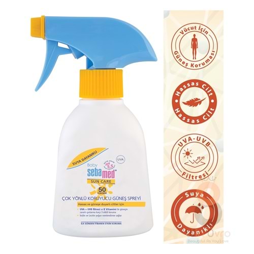 Sebamed Sun Bebe 50+ Çok Yönlü Koruyucu Güneş Spreyi 200 ml