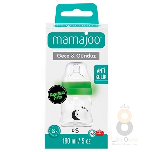 Mamajoo Gece & Gündüz Biberonu 160 ml Şeffaf