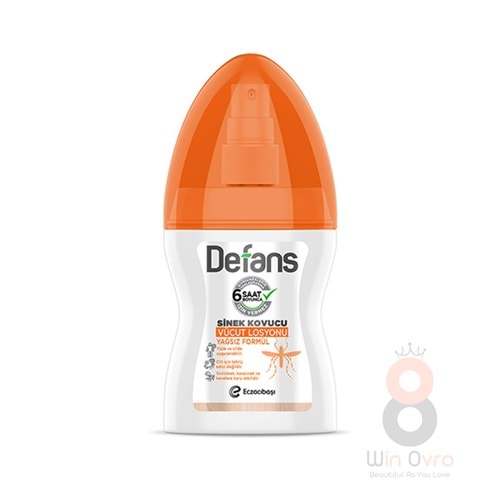 Defans Sinek Kovucu Vücut Losyonu Yağsız Fomül