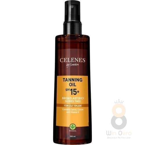 Celenes Herbal Tannıng Oil Spf 15 Bronzlaştırıcı 200 Ml